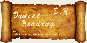 Daniel Miodrag vizit kartica